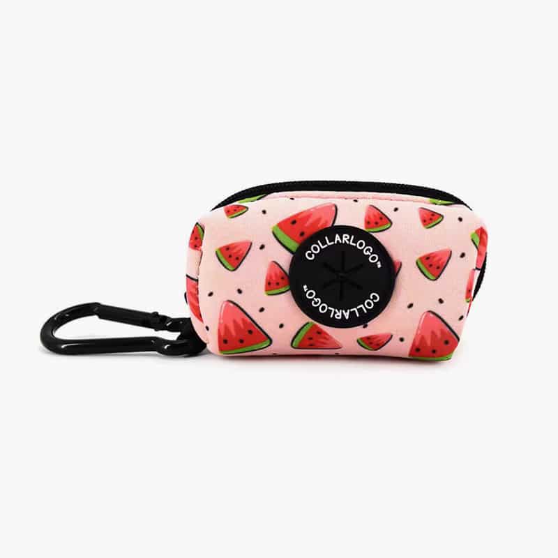 Collarl Adjustable Pet Dog Collarlogo Durable Soft Cute Creative Watermelon Design Leash Neoprene Harness Poop Bag Dispenser