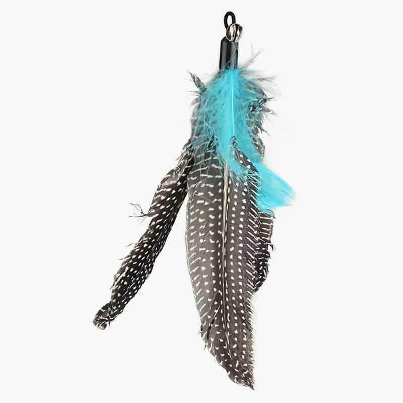 5pcs Feather Accessories Of Cat Stick Replace Cat Toy Teaser Stick Replacement Pet Toy