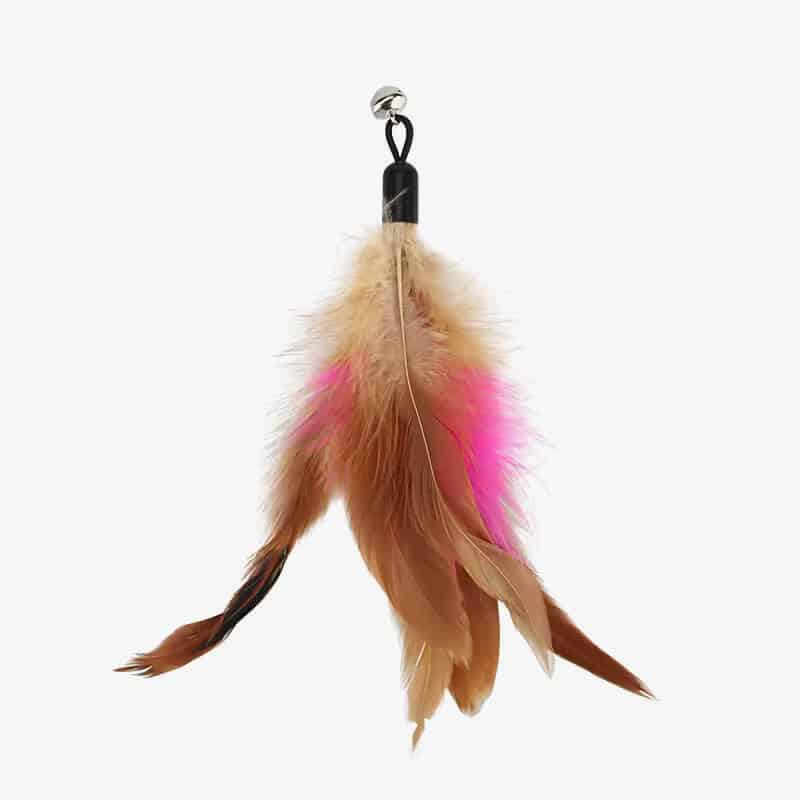 5pcs Feather Accessories Of Cat Stick Replace Cat Toy Teaser Stick Replacement Pet Toy