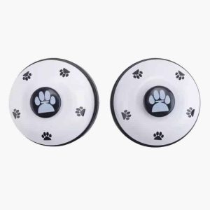 Pet Bell, 2 Pack Metal Bell Dog Training With Non Skid Rubber Bottoms Dog Doorbell For Potty Training Clear Ring Pet Tool