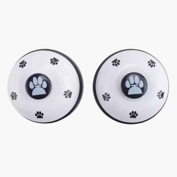 Pet Bell, 2 Pack Metal Bell Dog Training With Non Skid Rubber Bottoms Dog Doorbell For Potty Training Clear Ring Pet Tool